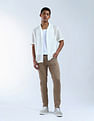 Flying Machine Slash Slim Tapered Mid Rise Jeans
