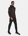U.S. Polo Assn. Zip Up Hooded Brand Print Sweatshirt