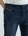 Flying Machine Slash Slim Tapered Washed Jeans