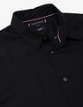 Tommy Hilfiger Solid Satin Slim Fit Shirt