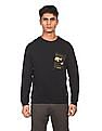 Flying Machine Long Sleeve Solid Sweatshirt
