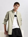 Calvin Klein Jeans Mens Green Solid Shirt
