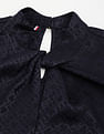 Tommy Hilfiger Jacquard Knot Neck Top