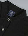 Flying Machine Women Spread Collar Solid Denim Jacket
