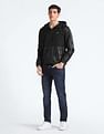 Flying Machine Brand Print Hooded Jacket