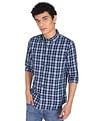 Flying Machine Plaid Check Cotton Shirt