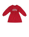 U.S. Polo Assn. Kids Girls Cotton A-line Dress