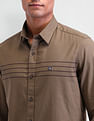 Arrow Sport Horizontal Striped Slim Fit Shirt