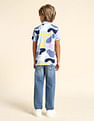 U.S. Polo Assn. Kids Boys Regular Fit Abstract Printed Polo Shirt