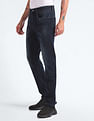 Flying Machine Mid Rise Slash Slim Tapered Jeans
