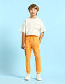 U.S. Polo Assn. Kids Boys Pure Cotton Solid Joggers