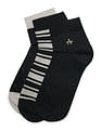 Arrow Men Printed Ankle Socks - Pack Of 3
