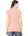 U.S. Polo Assn. Women Regular Fit Printed Polo Shirt
