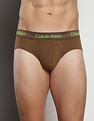 Calvin Klein Underwear Recycled Cotton Solid Briefs - Pack Of 3