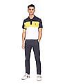 U.S. Polo Assn. Cotton Colour Block Polo Shirt