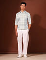 U.S. Polo Assn. Grid Tattersall Checked Pure Cotton Shirt