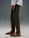 Flying Machine Slash Slim Tapered Fit Satin Trousers