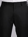 Tommy Hilfiger Regular-Fit Solid Mid Rise Trousers