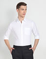 Arrow Self Design Dobby Slim Shirt