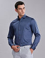 Tommy Hilfiger Striped Regular Fit Plain Woven Shirt
