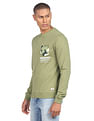 Flying Machine Typographic Print Patch Pocket Sweatshirt