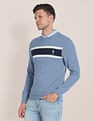 U.S. Polo Assn. Crew Neck Horizontal Stripe Sweater