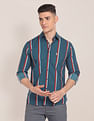 U.S. Polo Assn. Spread Collar Vertical Stripe Shirt
