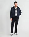 Arrow Sport Solid Regular Fit Bomber Jacket