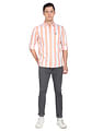 Arrow Sports Vertical Stripe Cotton Shirt