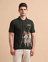 U.S. Polo Assn. Denim Co. Brand Printed Pure Cotton Polo Shirt