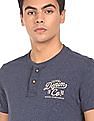 U.S. Polo Assn. Denim Co. Short Sleeve Heathered Henley T-Shirt