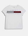 Tommy Hilfiger Kids Girls Logo Regular-Fit Cotton T-Shirt