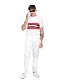 Flying Machine Horizontal Stripe Cotton Polo Shirt
