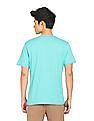 Aeropostale Men Turquoise Crew Neck Graphic Print T-Shirt