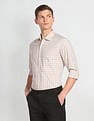 Arrow Tartan Check Manhattan Slim Fit Shirt