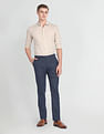 Arrow Patterned Weave Smart Flex Trousers