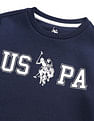 U.S. Polo Assn. Kids Boys Brand Printed Regular Fit Sweatshirt