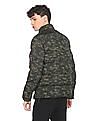 U.S. Polo Assn. Denim Co. Men Olive Long Sleeve Camouflage Print Puffer Jacket