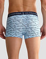 USPA Innerwear Elastic Waistband Ribbed OET08 Trunks - Pack Of 3