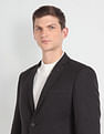 Arrow Notch Lapel Collar Knit Blazer