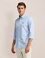 U.S. Polo Assn. Denim Co. Vertical Striped Oxford Weave Shirt