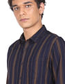 Flying Machine Vertical Stripe Pure Cotton Shirt