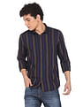 Flying Machine Vertical Stripe Pure Cotton Shirt