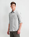 Arrow Sport Slim Fit Herringbone Shirt