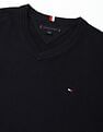 Tommy Hilfiger Solid Regular-Fit Cotton Sweater