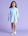 U.S. Polo Assn. Kids Girls Peterpan Collar Corduroy Dress