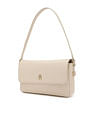 Tommy Hilfiger Solid Beige PU Bag