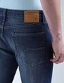 Flying Machine Mid Rise Slash Slim Tapered Fit Jeans