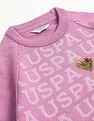 U.S. Polo Assn. Kids Girls Flip Sequence Sweater