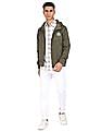 U.S. Polo Assn. High Neck Solid Hooded Jacket